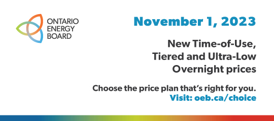 Ontario Energy Board: Regulated Price Plan - 
November 2023 Rates