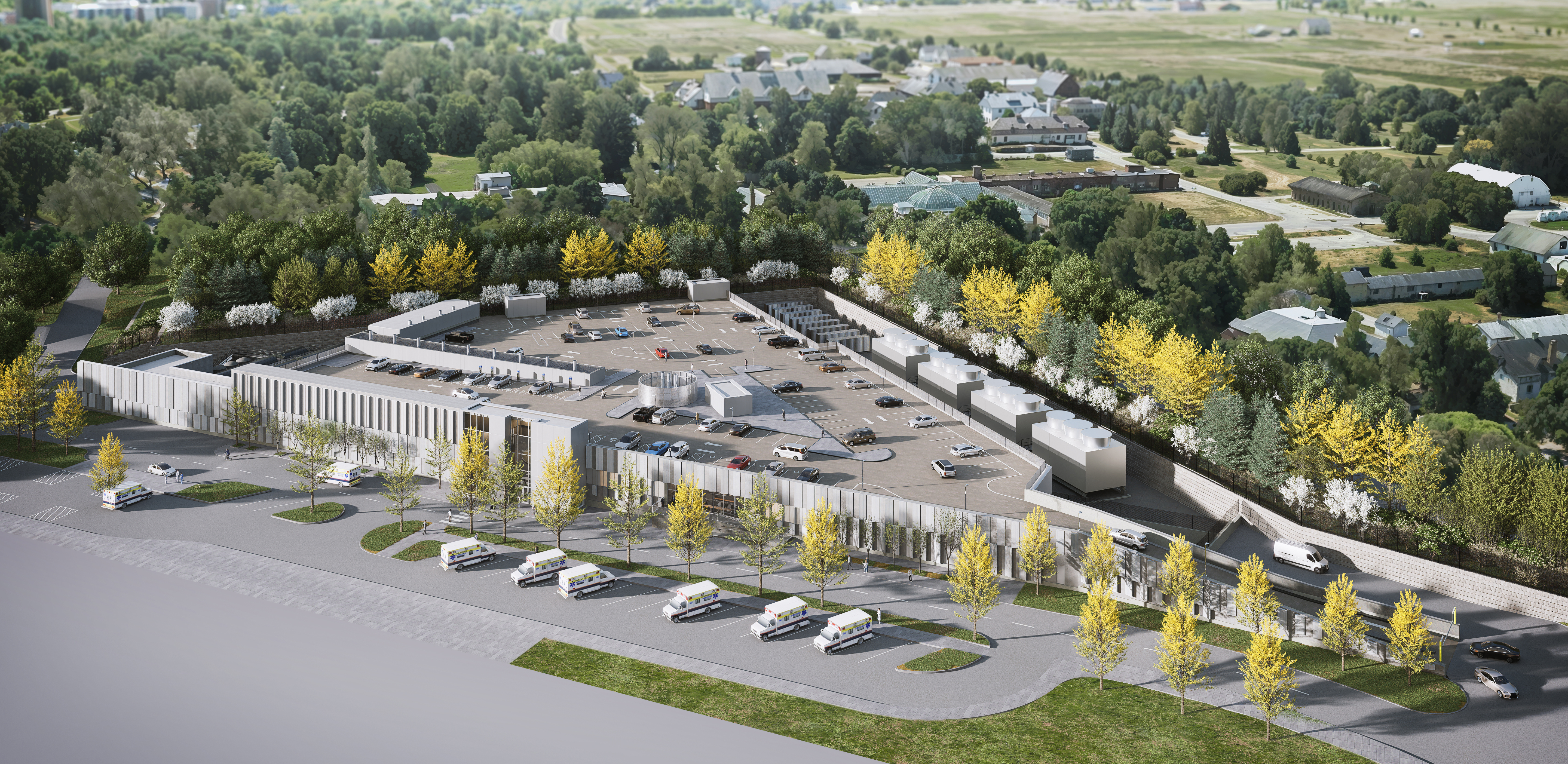 Rendering of The Ottawa Hospital utility plant