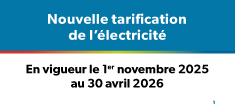 Commission de l’énergie de l’Ontario - Grille tarifaire - Tarif novembre 2025