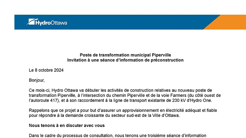 slide of info session presentation