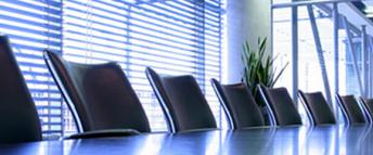Boardroom table with chairs